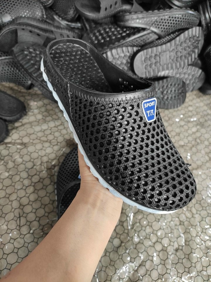 Dép nhựa , sục nhựa lỗ dẻo cho cả nam và nữ bít mũi đi mưa bảo hộ lao động Full Size 36-43