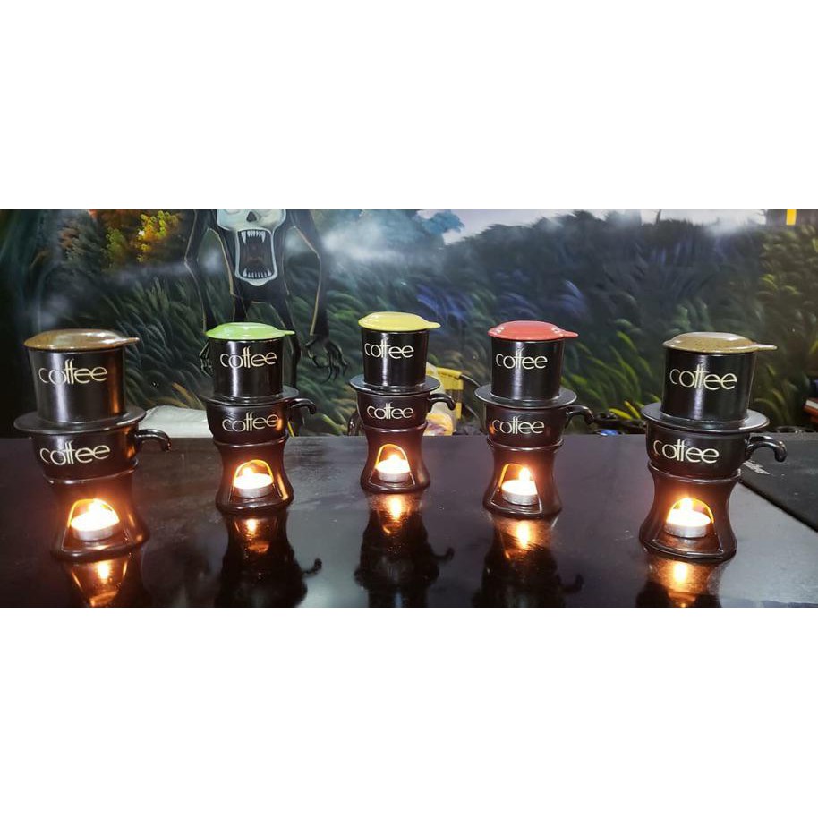 Bộ tách cafe kèm phin bát tràng