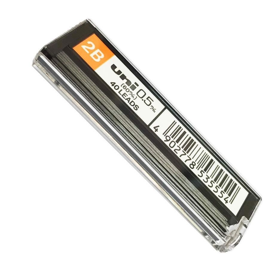 [HCM]TUÝP RUỘT CHÌ 2B UNI 0.5MM (60MM 12 HOẶC 40 NGÒI / TUÝP)