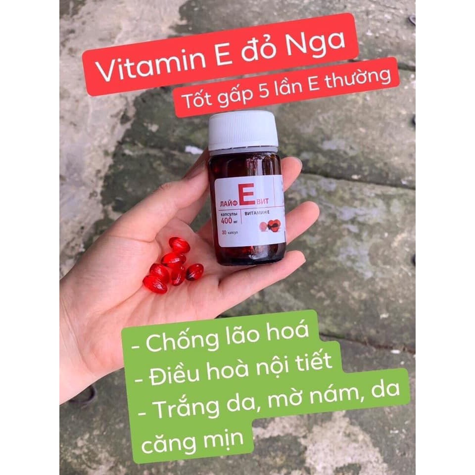 Vitamin E Zentiva đỏ 400mr của Nga