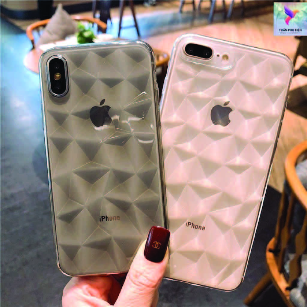 Ốp lưng iphone ⚡ ốp lưng điện thoại iphone dẻo kim cương ⚡ full các dòng iphone