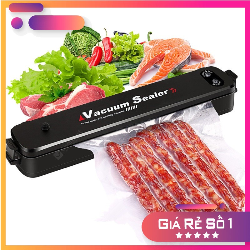 (TẶNG KÈM 30 TÚI]Máy hút chân không gia đình Vacuum Sealer hot 2022 - mẫu máy ép chân không, máy hút chân không thực phẩm mini cực tốt