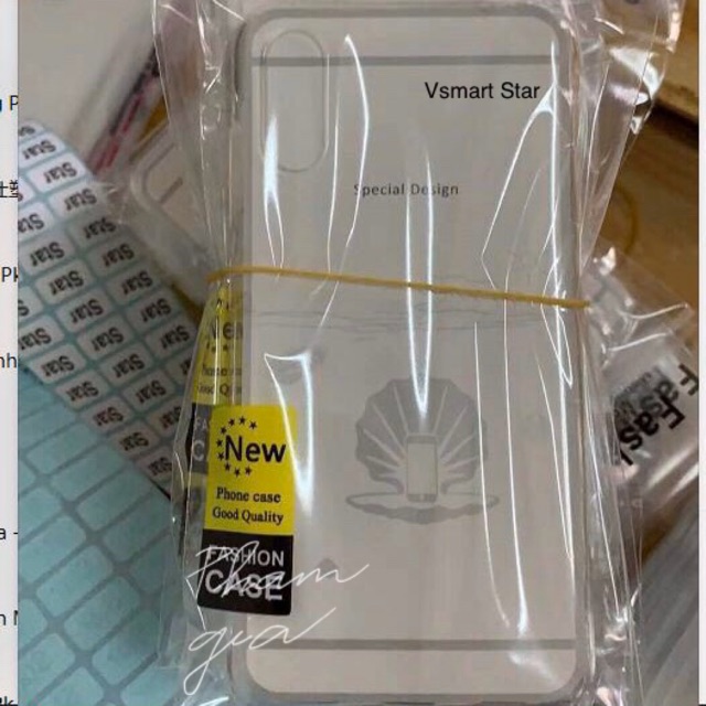 Ốp lưng vsmart star dẻo trong