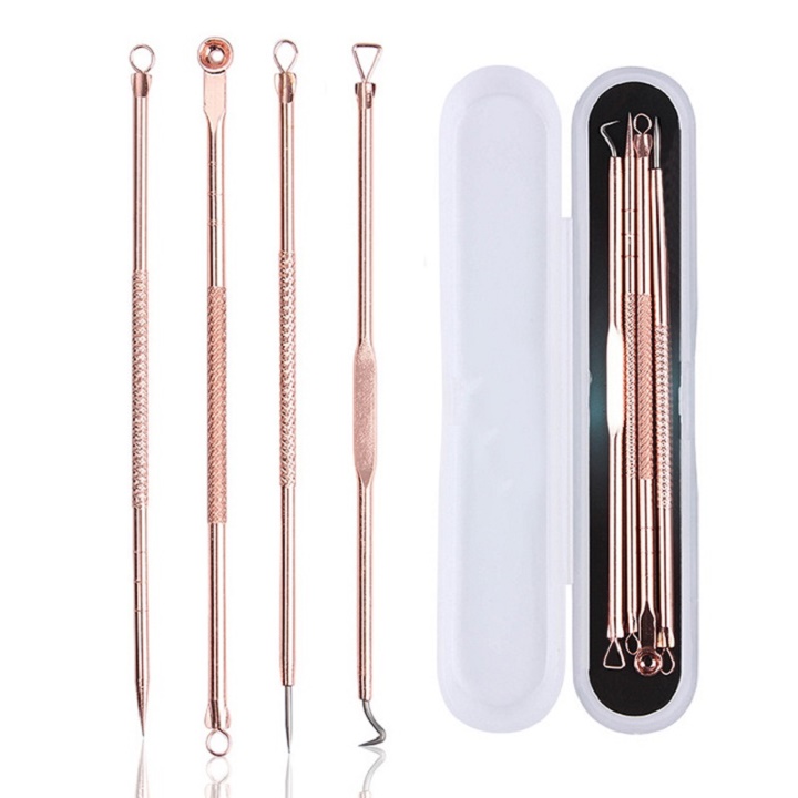 Bộ dụng cụ nặn mụn 4 món 8 đầu đa năng