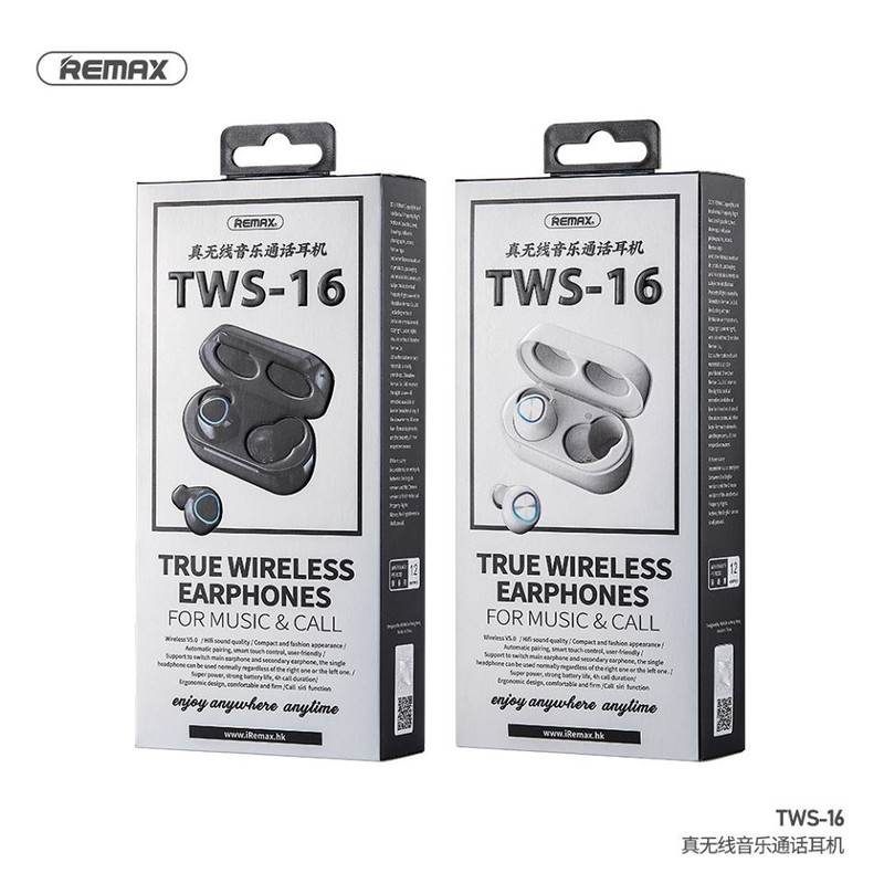 Tai Nghe Bluetooth True Remax TWS-16 Wireless
