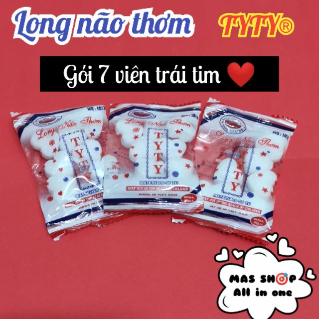 Long não băng phiến Trái tim ♥️ 6 viên - Khử mùi xua đuổi côn trùng