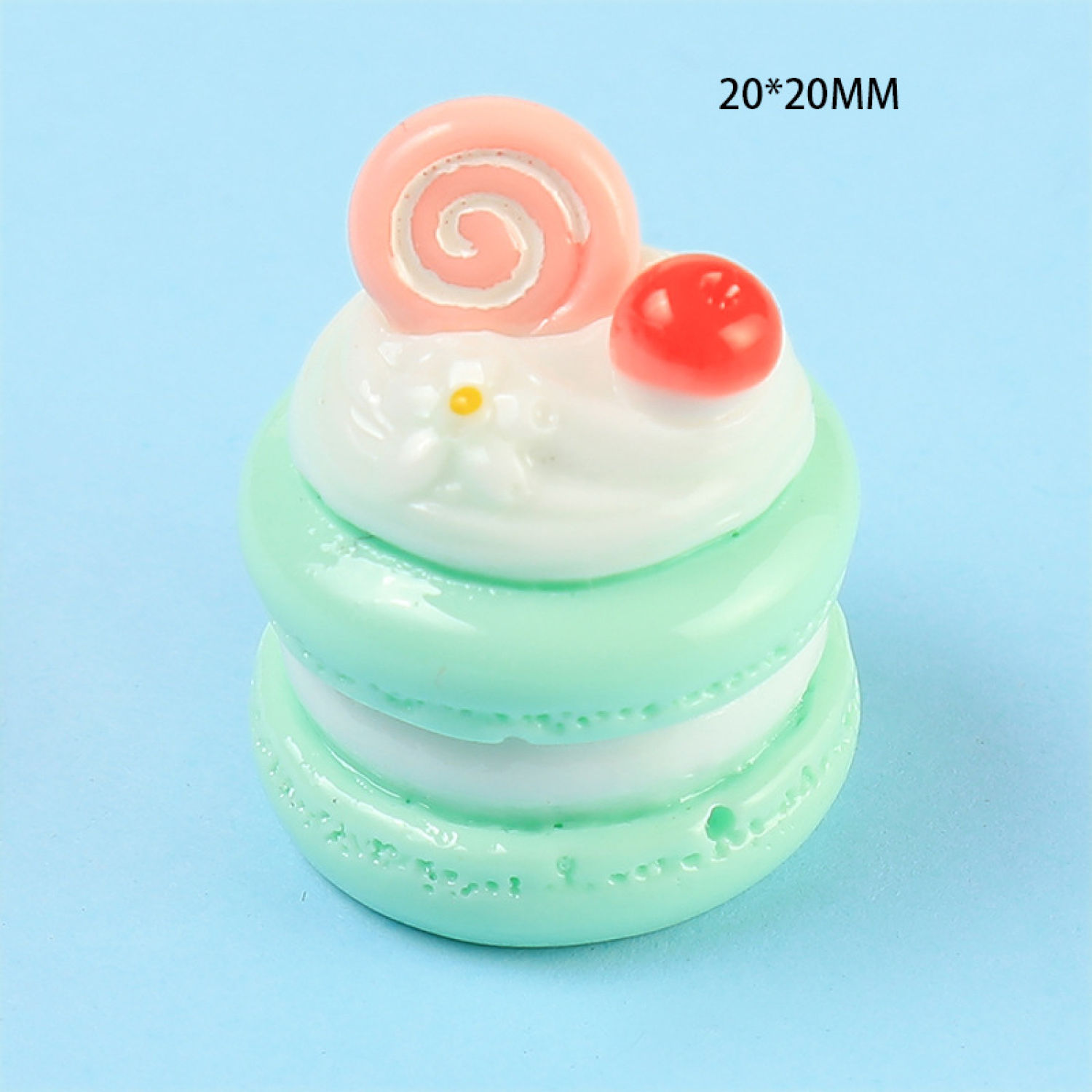 Mô hình bánh macaron kem trang trí nhà búp bê