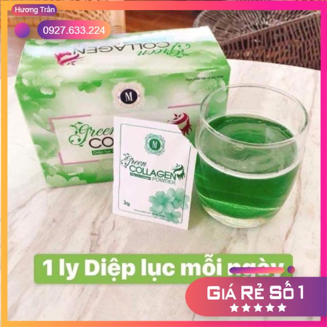 Diệp Lục Collagen hộp 30 gói Chính Hãng