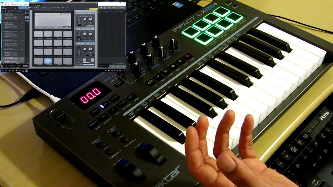 Keyboard Controller MIDI Nektar Impact LX25+