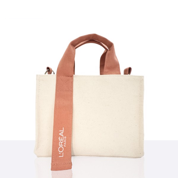 [HB GIFT] Túi Thời Trang L'oreal Canvas Màu Mộc (HÀNG TẶNG KHÔNG BÁN)
