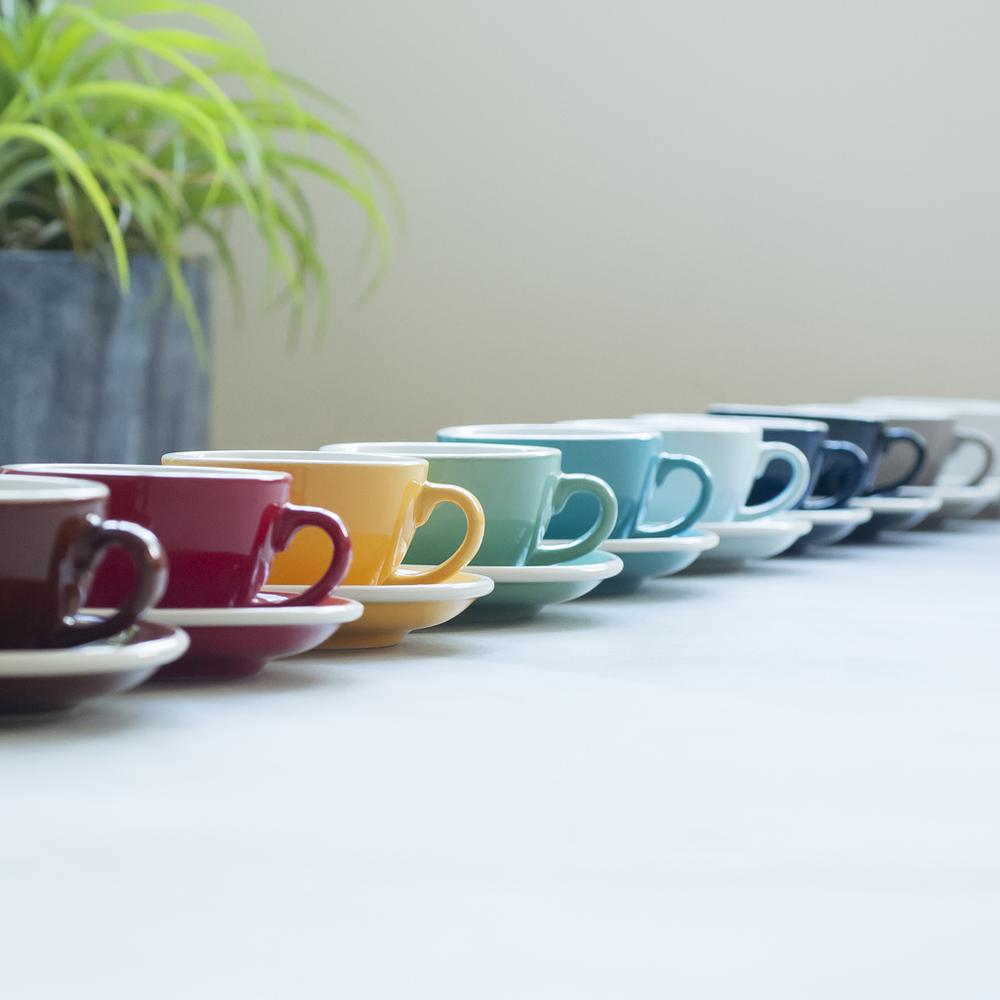 Egg Coffee Cup 80ml Espresso Cup & Saucer (Basic Color) - Loveramics