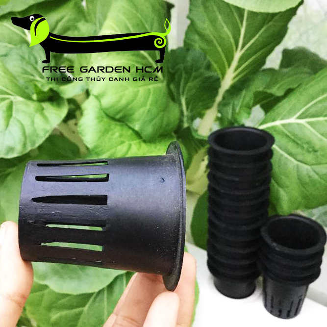 RỌ NHỰA TRỒNG RAU PHI 55 HOẶC PHI 65 COMBO 100 CÁI