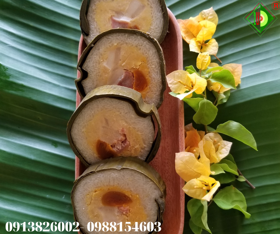Bánh Tét Nếp Trắng Truyền Thống [Bánh tét Trà Cuôn Hai Lý tại Trà Vinh]