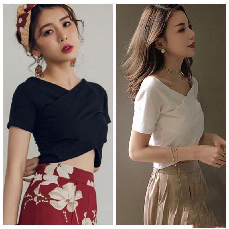 Áo Kiểu Nữ Đắp Chéo Lộ Vai