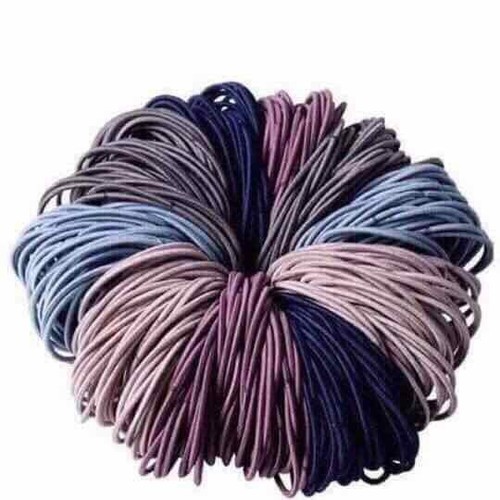 Sét 100 dây buộc tóc cho mẹ và bé - 100 Chun cột tóc
