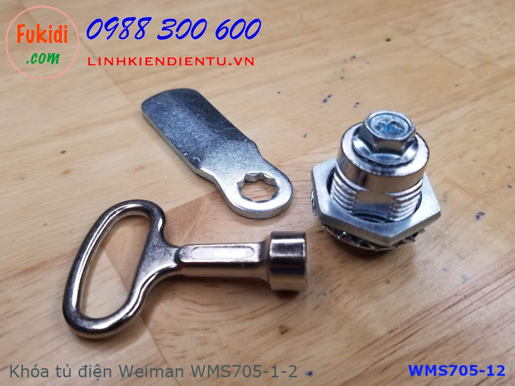 Khóa tủ điện MS705-1-2 đầu tam giác