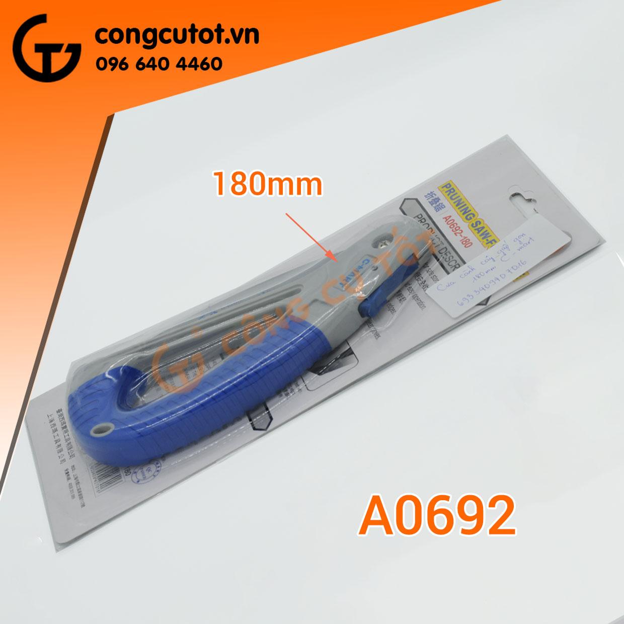 Cưa cắt cành dạng gấp C-mart A0692 180mm