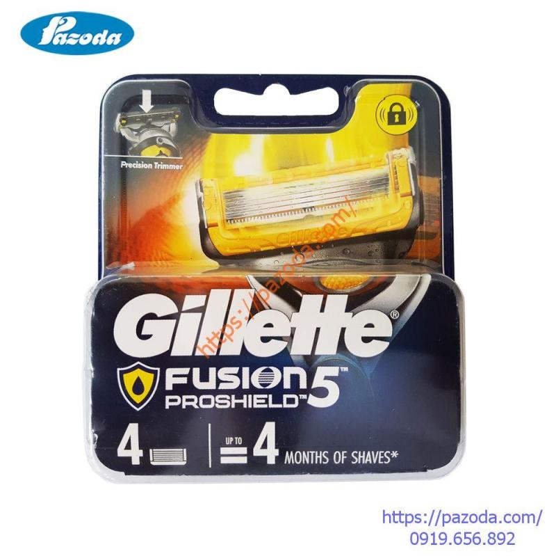 Hộp 4 lưỡi dao cạo râu Gillette Fusion Proshield