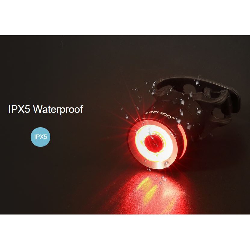Đèn hậu xe đạp thông minh Gaciron W10