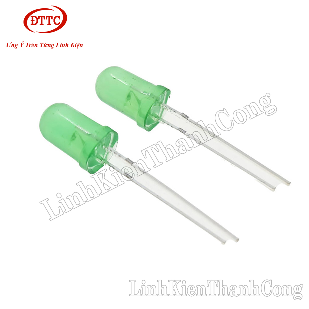 Bộ 5 chiếc led 5mm xanh lá