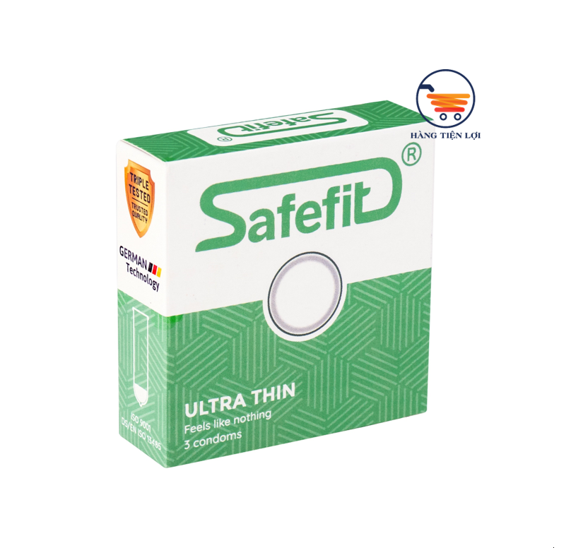 [ MUA 3 TẶNG 1 ] - Bao cao su Siêu mỏng Safe fit Untra thin 3 chiếc