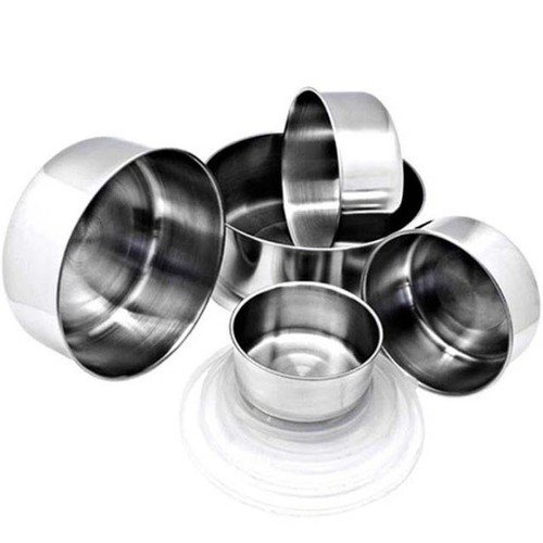 Bộ 5 bát lạnh có nắp  đậy inox - 99887