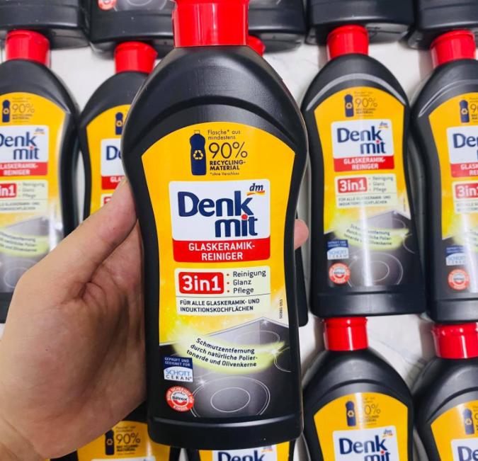 Dung dịch vệ sinh bếp từ Denkmit 3in1 nhập khẩu Đức