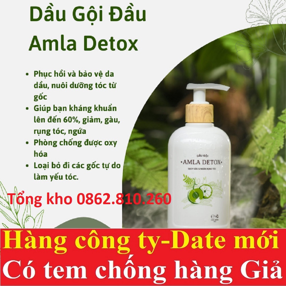 Dầu gội amla detox laco giúp đầu tóc sạch gầu & ngừa rụng tóc