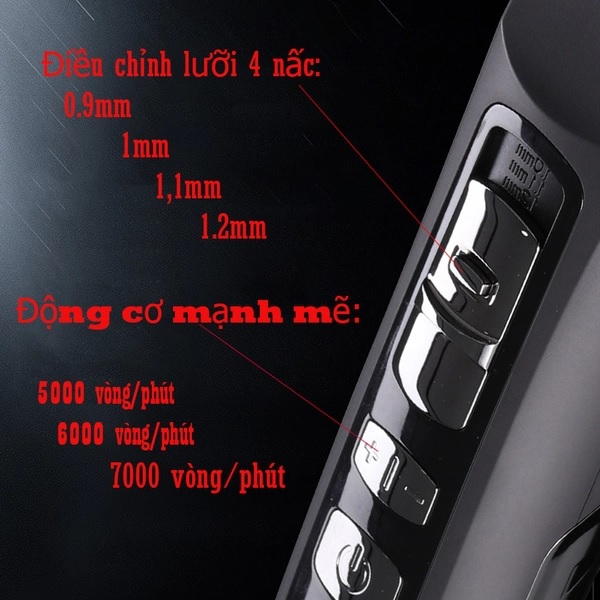 Tông đơ Codos 922, Tông đơ cắt tóc Codos hàn Quốc cao cấp