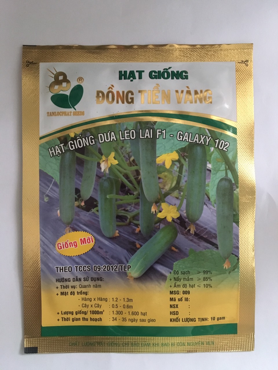 Hạt giống dưa leo ĐỒNG TIỀN VÀNG , dưa leo F1 GALAXY 102 , gói 390 hạt