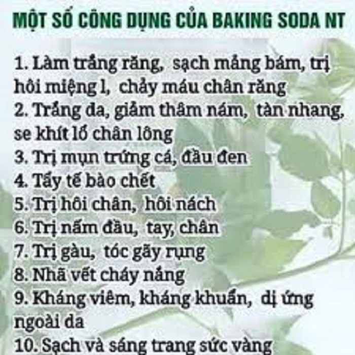 Bột trắng răng Baking soda Mix Bạc Hà 50g