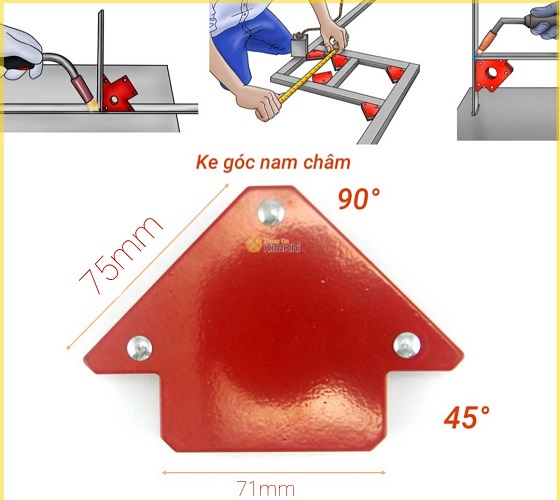 KÊ góc hít nam châm nhiêu cỡ