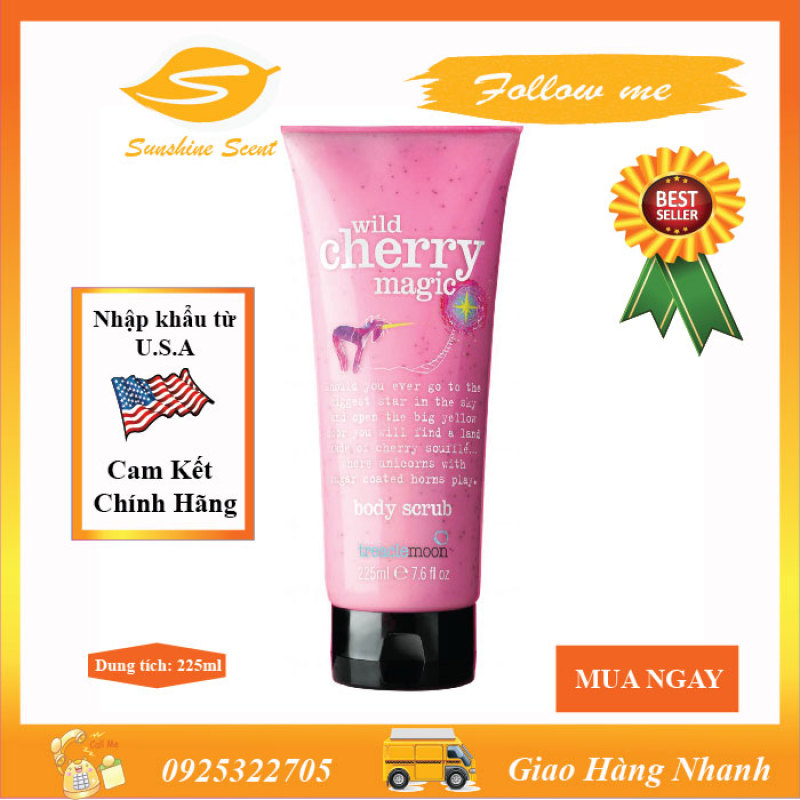 Tẩy Tế Bào Chết Toàn Thân Body Scrub Treaclemoon Chiết Xuất Cherry (225ml)