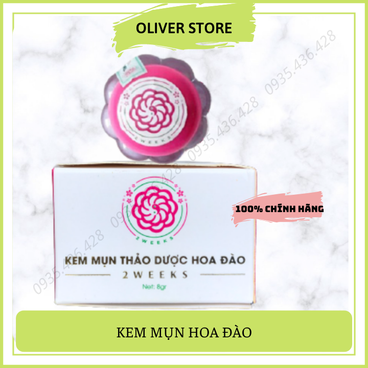 [CHÍNH HÃNG] Kem Mụn Thảo Dược Hoa Đào Kem Đông Y Sạch Thâm Sạch Mụn Phục Hồi Da Chỉ Sau 2 Tuần Cam Kết Sản Phẩm An Toàn Chất Lượng