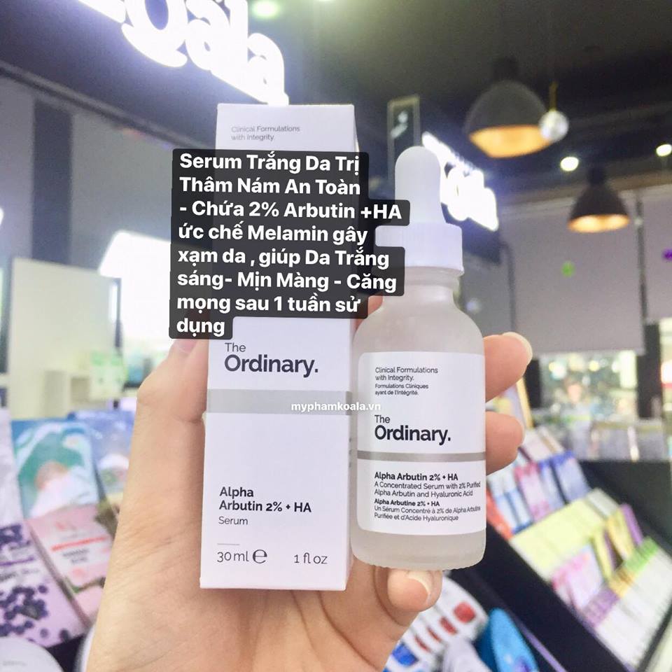 Serum odinary dưỡng trắng da ALPHA ARBUTIN 2% + HA 30ml