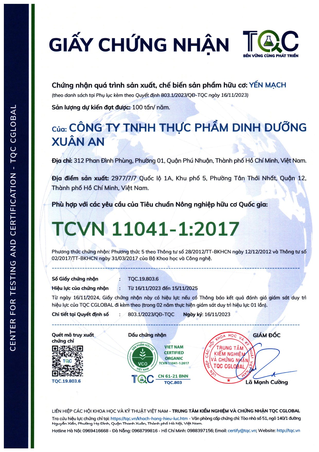 Yến Mạch Hữu Cơ Xuân An [ko đường] Túi 5Kg [cán dẹt] (Giảm 20%)