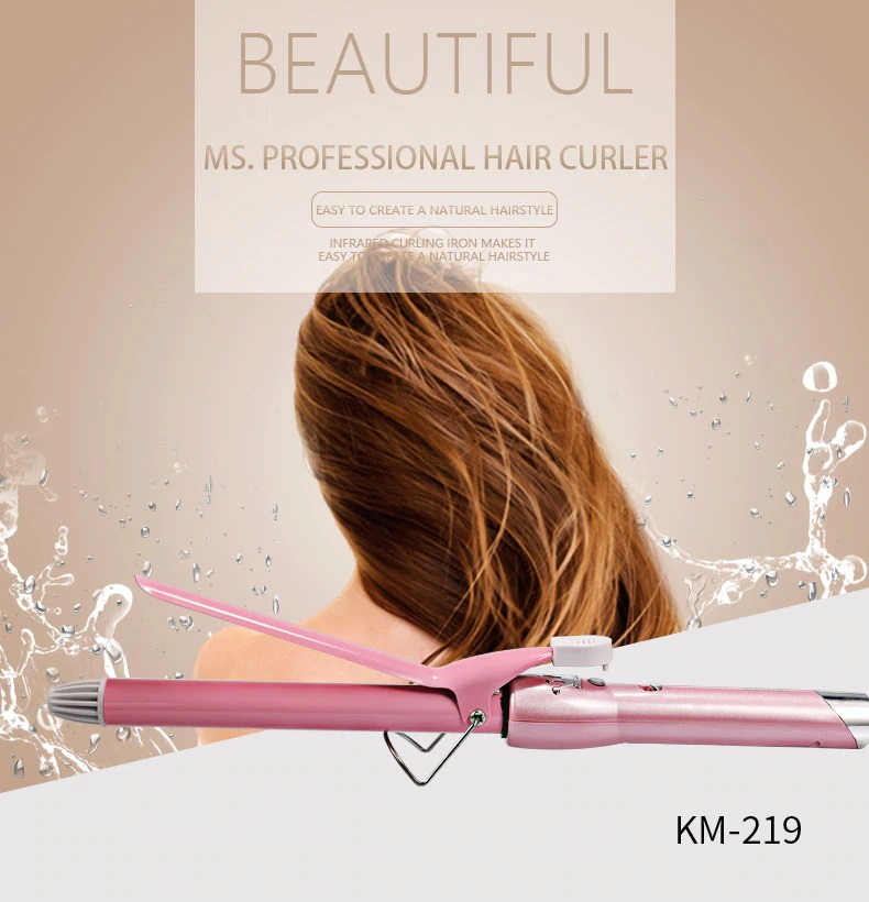 Máy uốn tóc setting có chỉnh nhiệt kemei km - 219