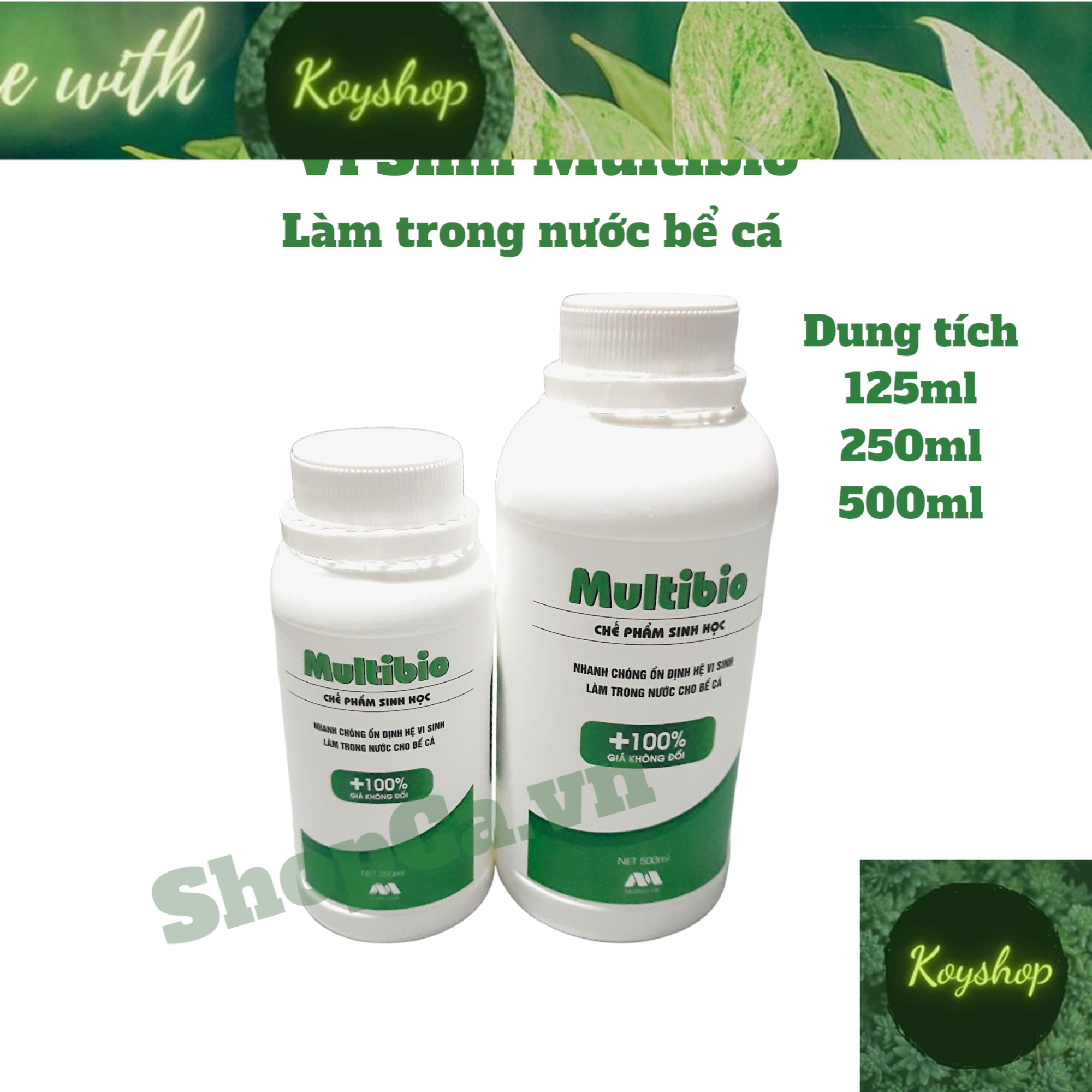 Men vi sinh MultiBio - làm trong nước hồ cá thủy sinh cực nhanh
