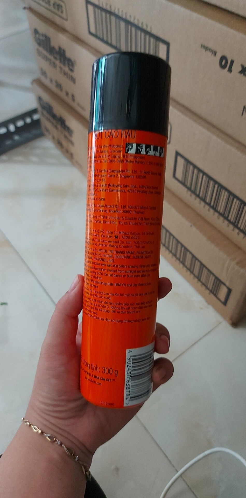 [HCM]Bọt cạo râu Gillette London Bridge 300g