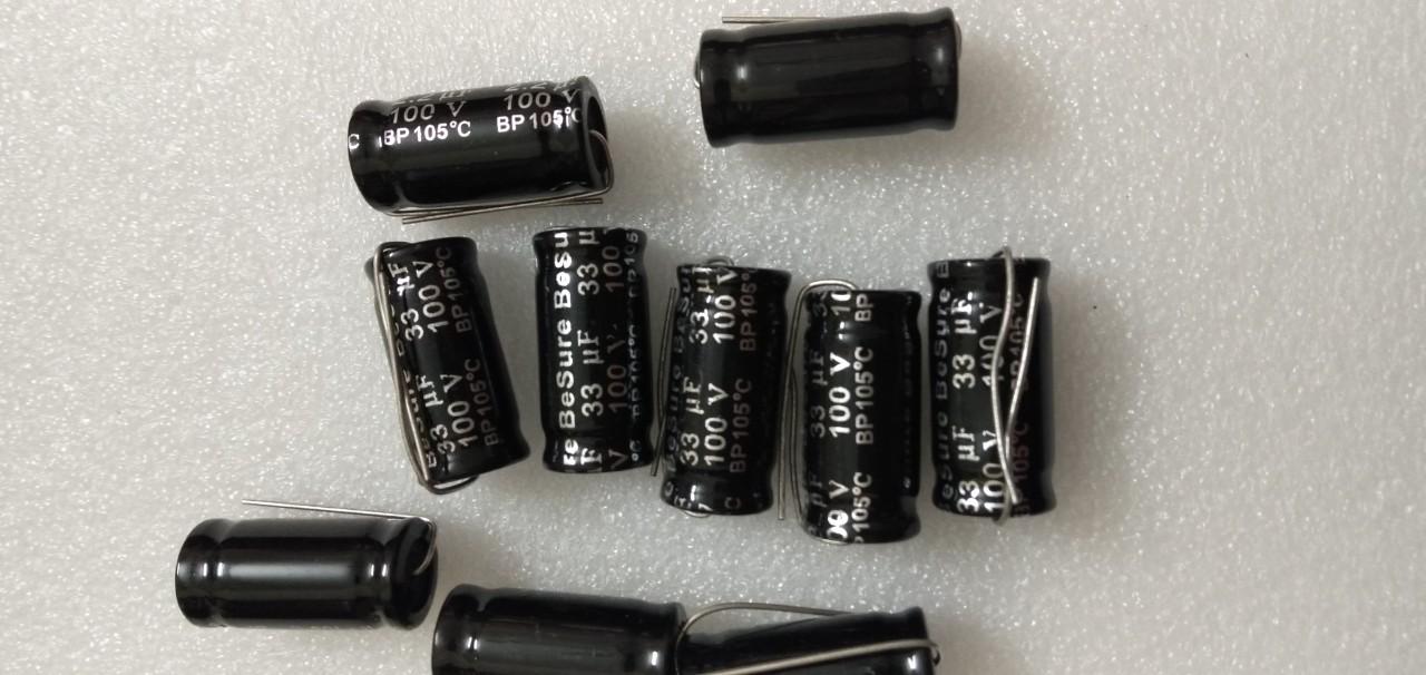 10 Tụ 2 đầu 33uf 100