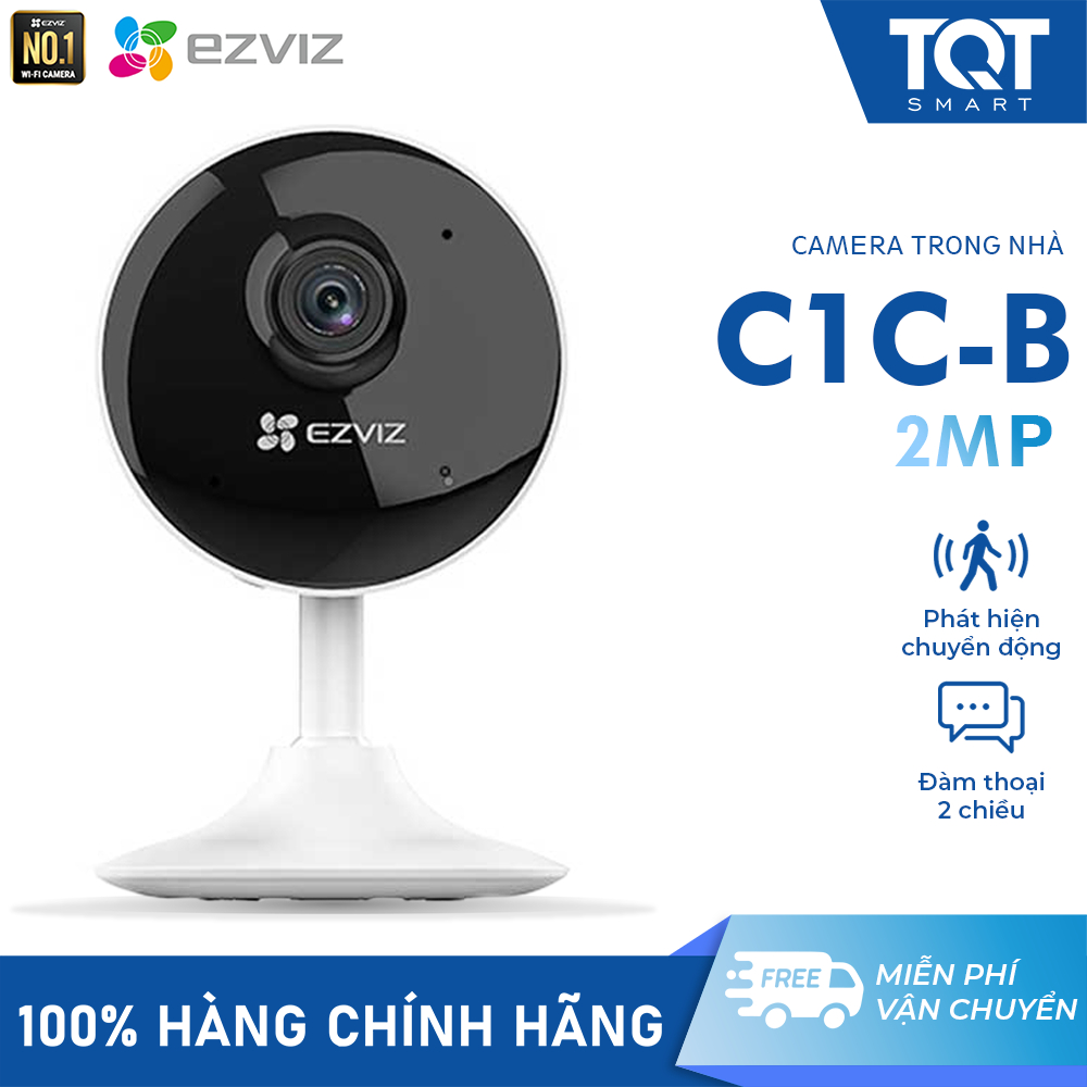 Camera IP/Wifi Ezviz C1C-B 2MP - Cảnh Báo Tức Thời,Trò Chuyện Hai Chiều, Thu Phóng Tối Đa Tám Lần - TQT SMART