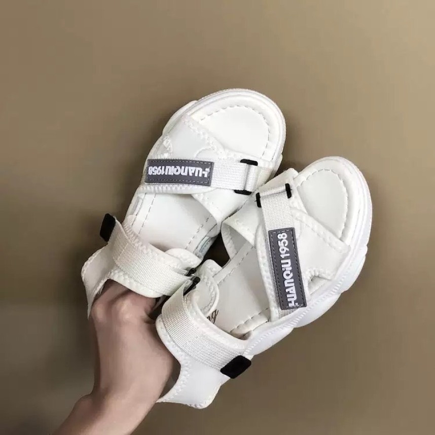 Sandal nữ quai ngang đế Gấu - dép quai hậu nữ giày sandal nữ dép sandal nữ đi học đẹp đế bằng hàn quốc đế bánh mì 3 quai giá rẻ đế bệt giá rẻ