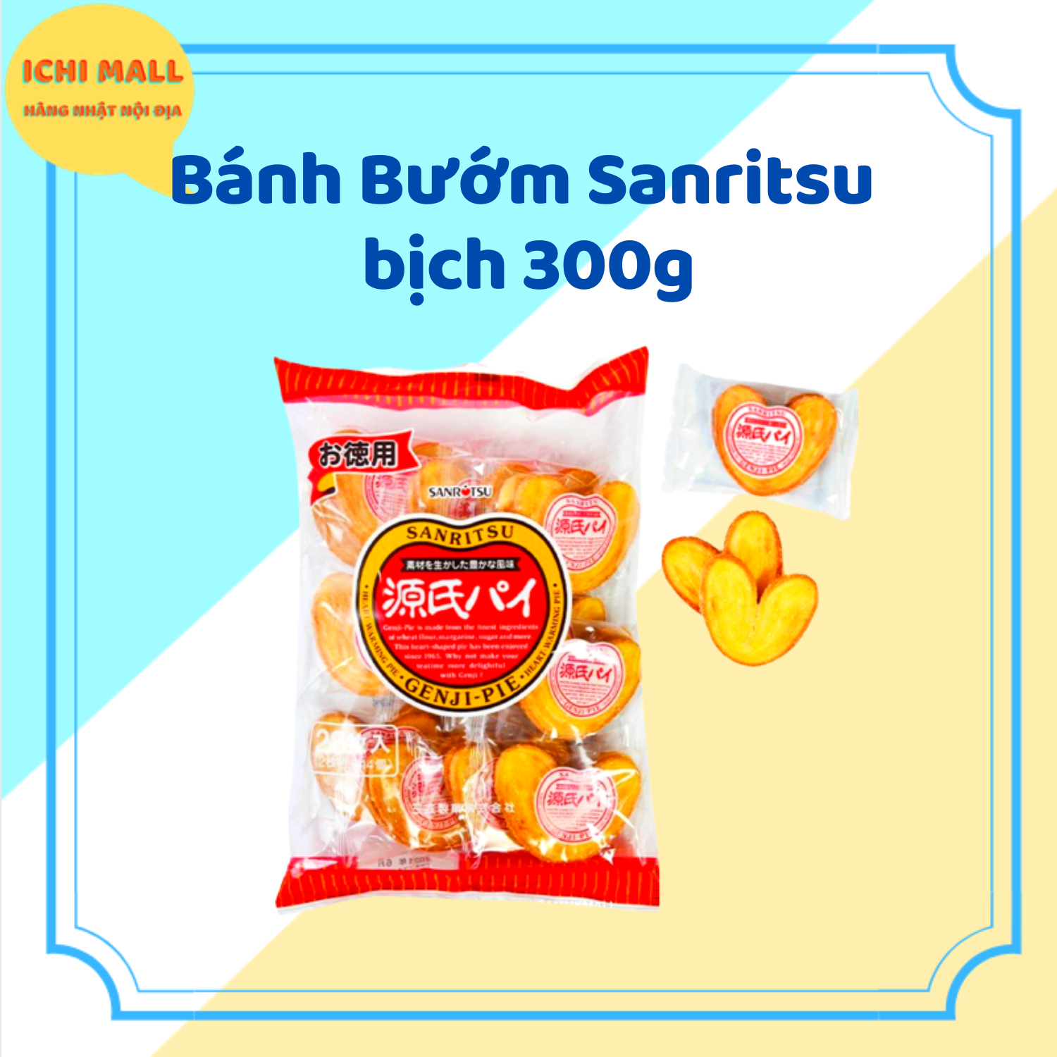 Bánh Bướm Sanritsu bịch 300g Nhật [BÁNH BƯỚM LỚN]