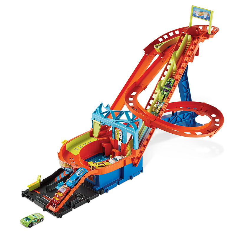 Mô Hình Đồ Chơi Hot Wheels Bộ Tàu Lượn Siêu Tốc HDP04