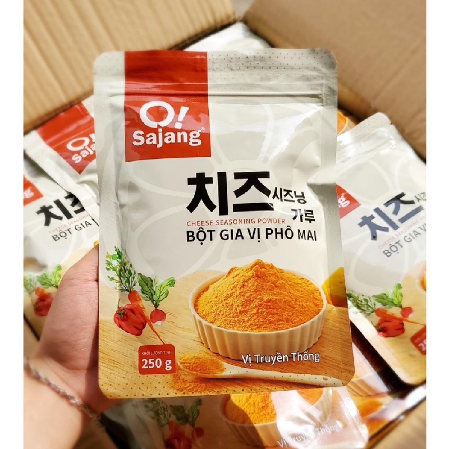 BỘT PHÔ MAI HÀN QUỐC 250GRAM