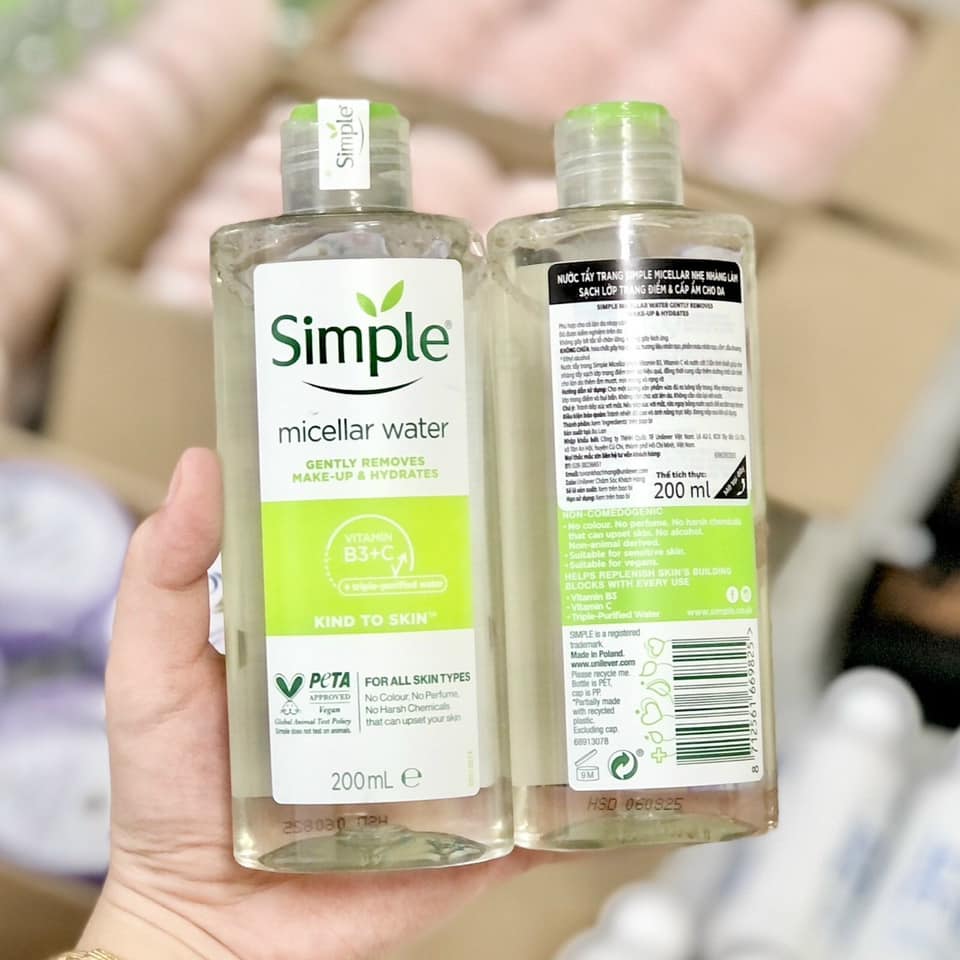 Tẩy trang simple 200ml