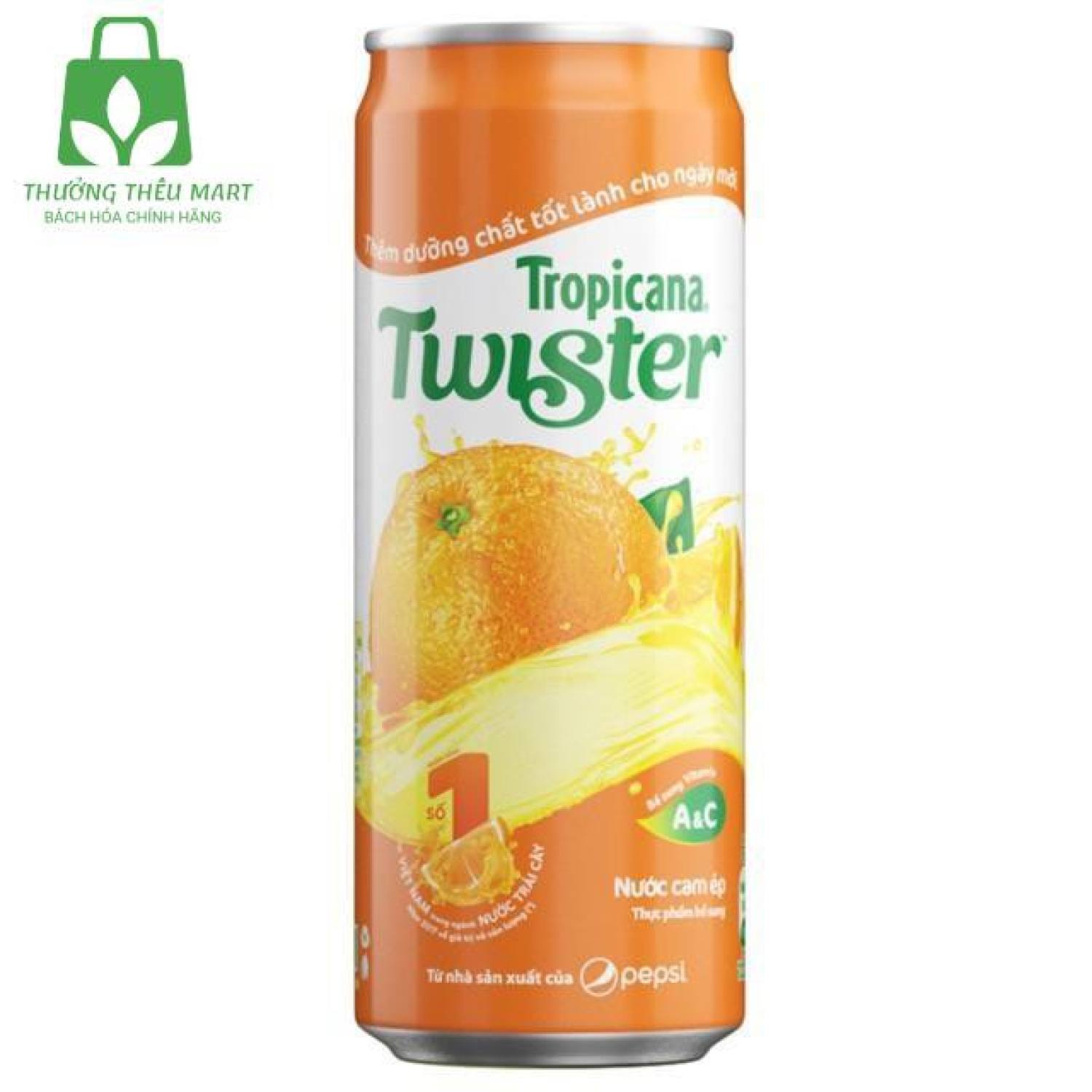 Lốc 6 lon Nước cam ép Twister x 320ml