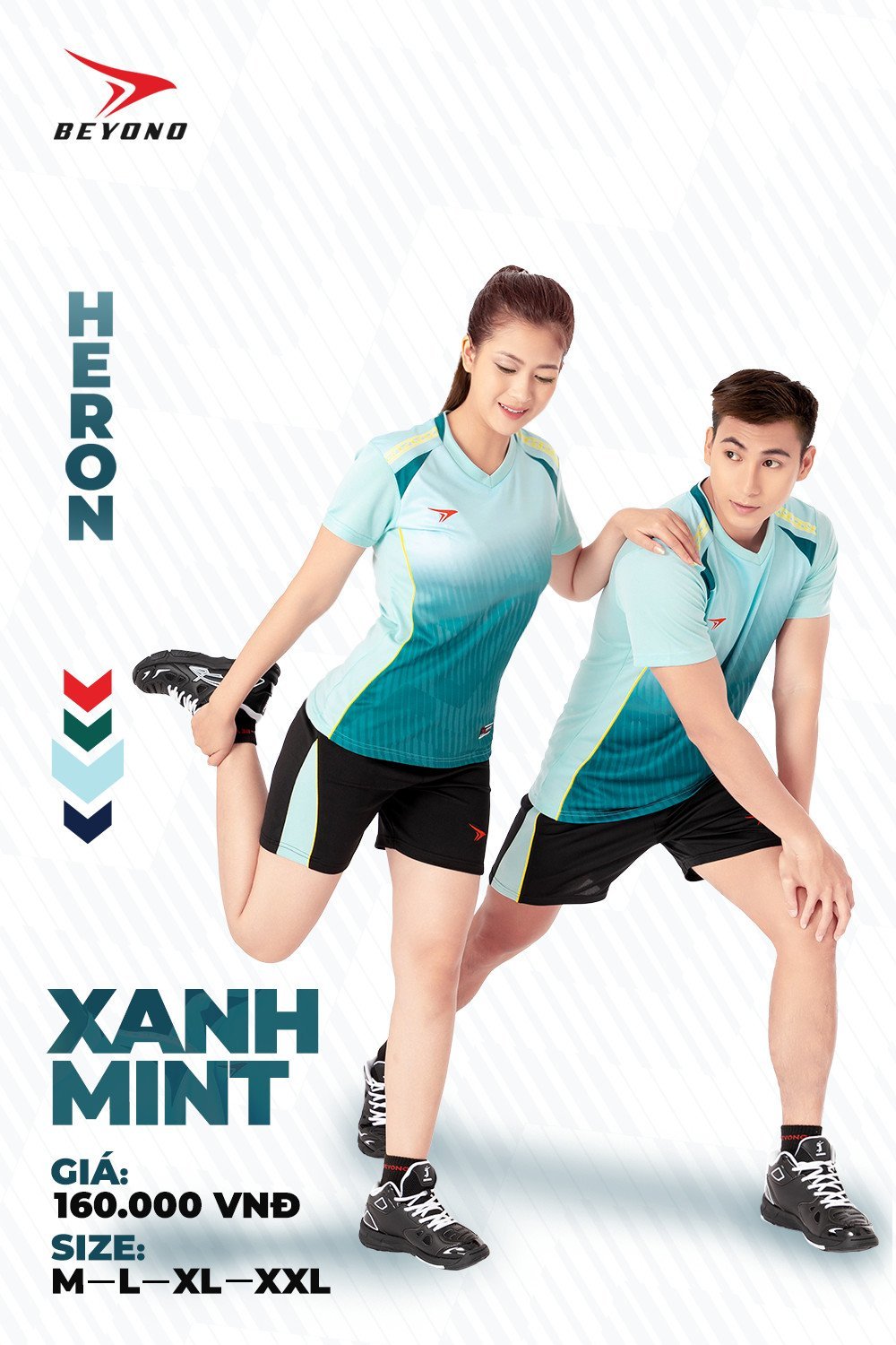 Bộ quần áo bóng chuyền nam Heron