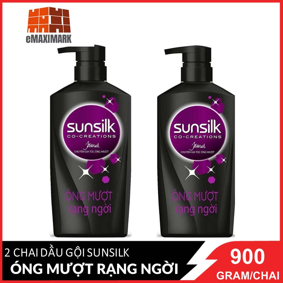 [HCM ship 2h] Combo 2 Sunsilk Óng Mượt Rạng Ngời (Đen) Chai 900G
