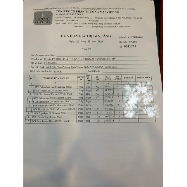 Nước Tẩy Trang SVR SEBIACLEAR Eau Micellaire 400ml